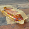 A Picture of product ELK-RF3210KW 3.25" x 2 x 10.25" 80 GSM Kraft w/OPP #ReadyFresh® Kraft Paper Sandwich Bag with Window, 500/CS