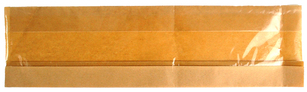 3.25" x 2 x 15" 80 GSM Kraft w/OPP #ReadyFresh® Kraft Paper Sandwich Bag with Window, 500/CS