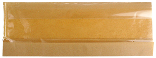 4.25" x 2.75 x 11.75" 80 GSM Kraft w/OPP #ReadyFresh® Kraft Paper Sandwich Bag with Window, 500/CS