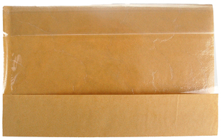5.75" x 2.75 x 9.5" 80 GSM Kraft w/OPP #ReadyFresh® Kraft Paper Sandwich Bag with Window, 500/CS