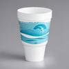 A Picture of product DCC-32AJ32H Dart J Cup® Squat EPS Insulated Foam Pedestal Cup. 32 oz. Horizon® Teal. 25 cups/sleeve, 20 sleeves/case.