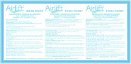 Secondary Ready-to-Use Solution Labels.  Printed "Airlift Fresh Scent".