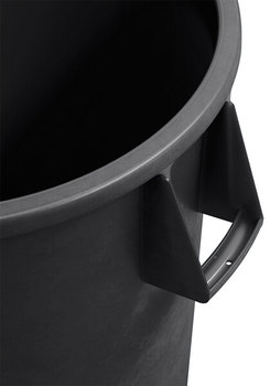 Bronco™ Round Waste Bin Trash Containers. 44 gal. Black. 3 each/case. ** SOLD BY CASE ONLY **
