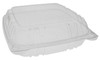 A Picture of product SPG-YCI82110 SENSATION™ SmartLock® Hinged Lid Containers. 9.2 X 8.8 X 3 in. Clear. 200/case.