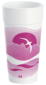A Picture of product 107-451 Dart J Cup® EPS Insulated Foam Cups. 24 oz. Horizon® Mauve. 20 cups/sleeve, 25 sleeves/case.