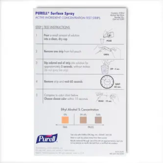 PURELL® Surface Spray Active Ingredient Test Strips