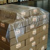 A Picture of product ELK-12G373775 Clear LDPE Pallet Top Sheet 75" X 75", 1.25 mil, 200/Roll