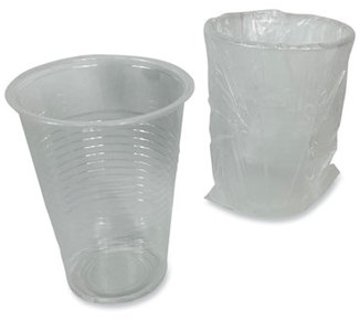 Boardwalk® Translucent Plastic Individually Wrapped Cold Cups. 9 oz. 1,000 cups/carton.