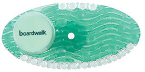 Boardwalk® Curve Air Freshener. Green. Cucumber Melon scent. 10/box, 6 boxes/carton.