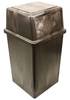 A Picture of product IMP-87504 Impact® Vanguard™ Plastic Indoor/Outdoor Trash Receptacle. 45 gal. Brown.