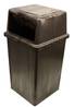 A Picture of product IMP-87504 Impact® Vanguard™ Plastic Indoor/Outdoor Trash Receptacle. 45 gal. Brown.