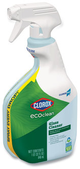 Clorox® Clorox Pro™ EcoClean™ Glass Cleaner. 32 oz. Unscented. 9 spray bottles/carton.