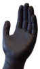 A Picture of product 963-365 The Safety Zone® Powder Free Heavy-Weight Single-Use Nitrile Gloves. Size Medium. 5 mil. Black. 100/box, 10 boxes/case.