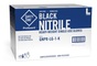 A Picture of product 963-365 The Safety Zone® Powder Free Heavy-Weight Single-Use Nitrile Gloves. Size Medium. 5 mil. Black. 100/box, 10 boxes/case.