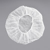 A Picture of product TWS-167CW Choice Disposable Polypropylene Bouffant Caps. 24 in. White. 100/pack.