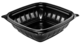 A Picture of product 969-830 PresentaBowls® Pro Square Polypropylene Bowls. 8 oz. Black. 63 bowls/sleeve, 8 sleeves/case.