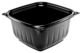 A Picture of product 964-565 PresentaBowls® Pro Square Polypropylene Bowls. 16 oz. Black. 63 bowls/sleeve, 8 sleeves/case.