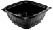 A Picture of product 969-706 PresentaBowls® Pro Square Polypropylene Bowls. 12 oz. Black.