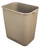 A Picture of product SSE-770115 Impact® Plastic Soft-Sided Desk/Office Wastebasket with Pinch'm™. 14 qt. 8.50 X 14.40 X 32.45 in. Beige.