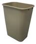A Picture of product SSE-770315 Impact® Plastic Soft-Sided Desk/Office Wastebasket. 41 qt. 15.35 X 11.15 X 19.90 in. Beige.