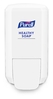 A Picture of product GOJ-413106 PURELL® CS2 Push-Style Dispenser for PURELL® Healthy Soap. 1000 ml. 3.85 X 5.14 X 10.01 in. 6 dispensers/case.