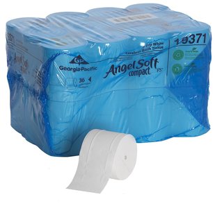Georgia Pacific® Professional Angel Soft ps® Compact Coreless Premium Bathroom Tissue,  White, 750 Sheets/Roll, 36/Carton