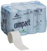 A Picture of product 887-512 Compact® Coreless 2-Ply Bathroom Tissue.  EcoLogo Certified.  4.0" x 3.8".  1,000 Sheets/Roll. 333 Feet/Roll, 36 Rolls/Case