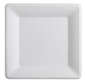 A Picture of product FIS-42SP10 10.25" SQUARE PLATE Compostable and PFAS Free,  250 cs.