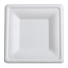 A Picture of product FIS-42SP08 8" SQUARE PLATE, Compostable, 500 per case