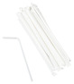 A Picture of product ACR-FLEX AmerCareRoyal Jumbo Flex Paper Wrapped Straws. 7 5/8 in. Clear. 400 straws/box, 24 boxes/case.