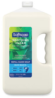 Softsoap® Liquid Hand Soap Refill with Aloe, Aloe Vera Fresh Scent, 1 gal Refill Bottle, 4/Carton