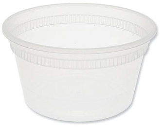 Pactiv Evergreen Newspring DELItainer Microwavable Container, 12 oz, 4.55 x 4.55 x 2.45, Clear, Plastic, 480/Carton