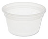 A Picture of product PCT-L5012Y Pactiv Evergreen Newspring DELItainer Microwavable Container, 12 oz, 4.55 x 4.55 x 2.45, Clear, Plastic, 480/Carton