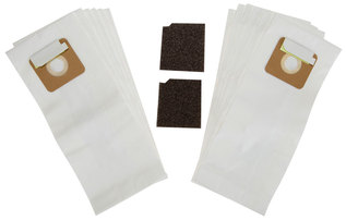 TennantTrue Paper/Ply Vacuum Bags & Filters. 12 bags, 2 filters. V-SMU-14