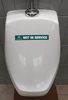 A Picture of product AMZ-B07V JaniWrap | Out of Order Urinal & Toilet Covers with "Not in Service" Labels | 32 Applications | Self Adhesive | Easy Application | Green & Grey Labels - Not In Service