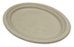 A Picture of product RJS-EPL16 Empress Earth Natural Bagasse Heavy Weight Platter. 12.5 X 10 in. 4/125 case.