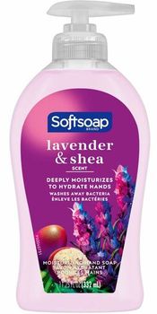 SoftSoap Hand Soap in Pump Bottle Dispenser. 11.3 fl oz. (332.7 mL). Lavender & Shea Butter scent.