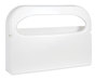 A Picture of product 966-884 Boardwalk Toilet Seat Cover Dispenser, 16 x 3 x 11.5, White, 2/Box  White Plastic