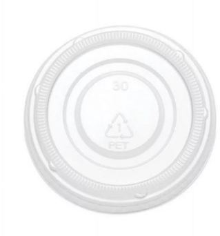 SupplyCaddy 2 oz. Portion Cup Lids. Clear. 2,500/carton.