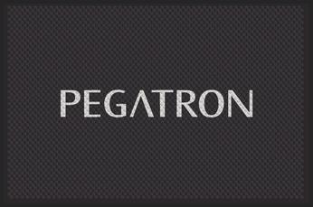 Super Scrape Impressions Wiper/Indoor Horizontal Floor Mat with Custom "Pegatron" Logo. 4 X 6 ft.