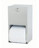 A Picture of product WDS-5402 Bradley Bradex® 5402 Surface Mounted Double Roll Toilet Tissue Dispenser. 5 9⁄16 X 10 3⁄8 X 5 5⁄16 in. Stainless Steel.