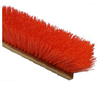 A Picture of product BBP-121218 18" Orange Plastic Garage Brush - Plastic Block, 12/Case