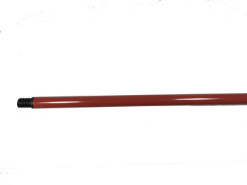 48" Red Metal Handle - 7/8" Dia. - Threaded, 25/Case