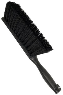 8" Black Plastic Counter Brush, 12/Case