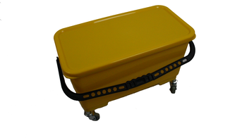 22 Liter Microfiber Mop Bucket w/Wheels and Lid, 5/Case