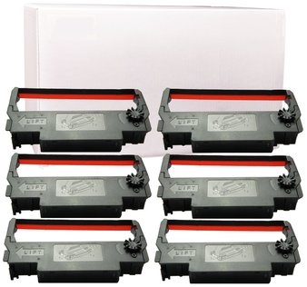 Epson ERC30/38 Black/Red Printer Ribbon, 6/Case