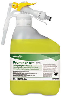 Diversey™ Prominence Heavy-Duty Floor Cleaner, Citrus, 5 L, RTD, 1 Bottle/Carton