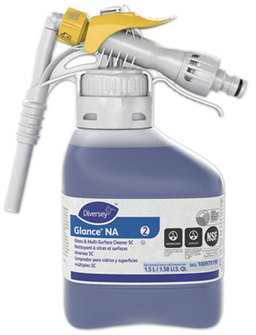 Diversey™ Glance NA Glass and Multi-Surface Cleaner. 1.5 L. Fragrance-Free. 2 bottles/carton.