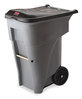 A Picture of product RCP-9W21GY Rubbermaid® Commercial Brute Roll-Out Heavy-Duty Container, 65 gal, Polyethylene, Gray