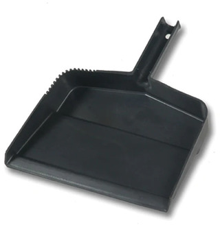 O'Dell Plastic Clip-On Dust Pan. Black. 36 dust pans/case.